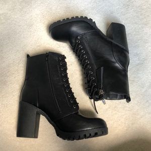 combat boot heels